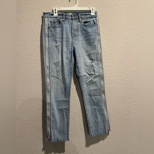 Pistola zip straight leg jeans